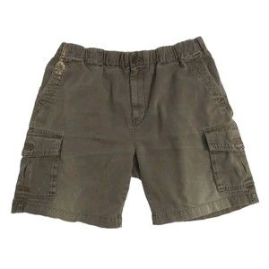 St Johns Bay Men's Medium Cargo Utility Hiking Climbing Distressed Shorts